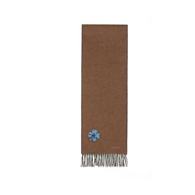 HERMES Cashmere Floral Scarf - Stylish, Elegant, and Comfortable. H393831T 03