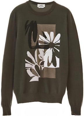 愛馬仕羊絨圓領針織毛衣海藻綠 H257010HA2O Buy 愛馬仕羊絨圓領針織毛衣海藻綠 H257010HA2O