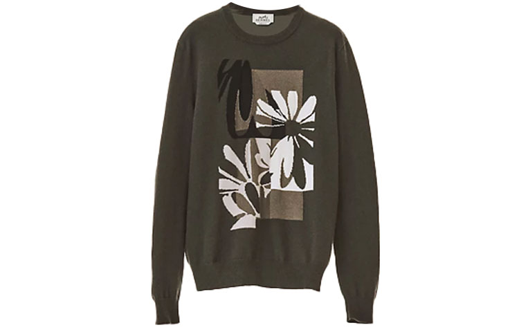 Order 愛馬仕羊絨圓領針織毛衣海藻綠 H257010HA2O