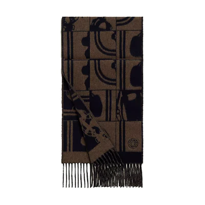 HERMES Cashmere Scarf - Minimalist Street Style Design. H393504T-01