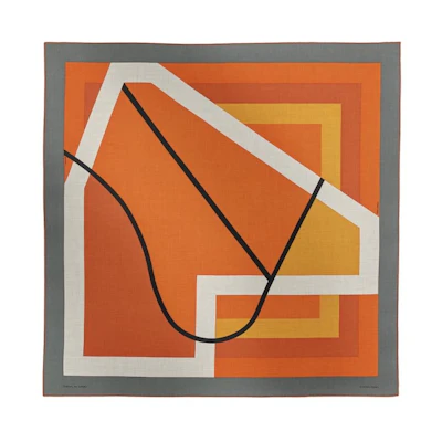 HERMES Cashmere Solid Color Shawl - Orange, Blue, Gray, Green 108552630