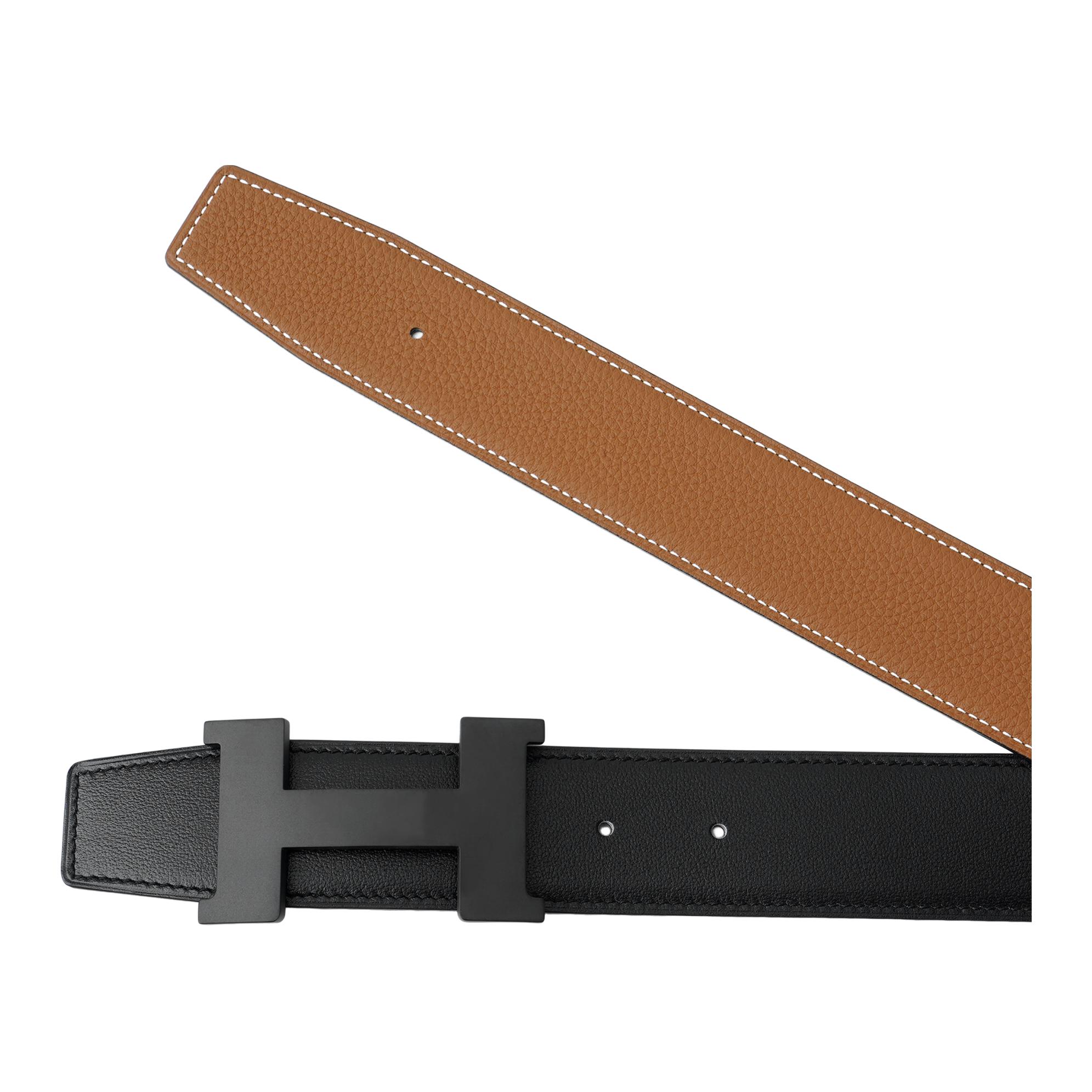 Purchase HERMES Ikat Pinggang Klasik - Hitam/Ebony, Desain Sederhana, Lebar 3.8cm. H081106CH89-H081779CAAA095