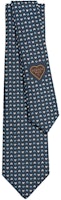 HERMES Contrast Heart Print Tie in Dark Blue H339366Tv01 HERMES Contrast Heart Print Tie in Dark Blue H339366Tv01