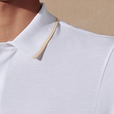 爱马仕白色撞色条纹装饰 Polo 衫 H457985HA90 Purchase 爱马仕白色撞色条纹装饰 Polo 衫 H457985HA90
