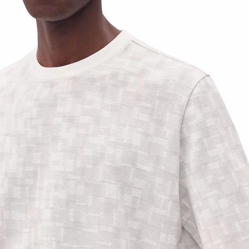 HERMES  Crew Neck Cotton T-Shirt White H557990HA94 圖 4