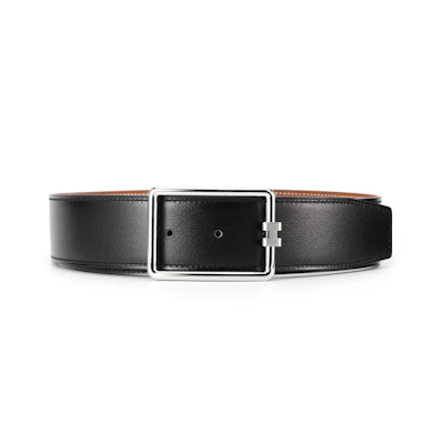 HERMES Double-Sided Belt Black/Gold 3.8cm Fashion Accessory. H081675CK05-H077971CAAA105