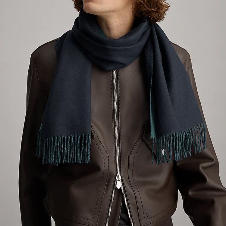 HERMES  Double-Sided Cashmere Tassel Warm Scarf H393800T 29 圖 4