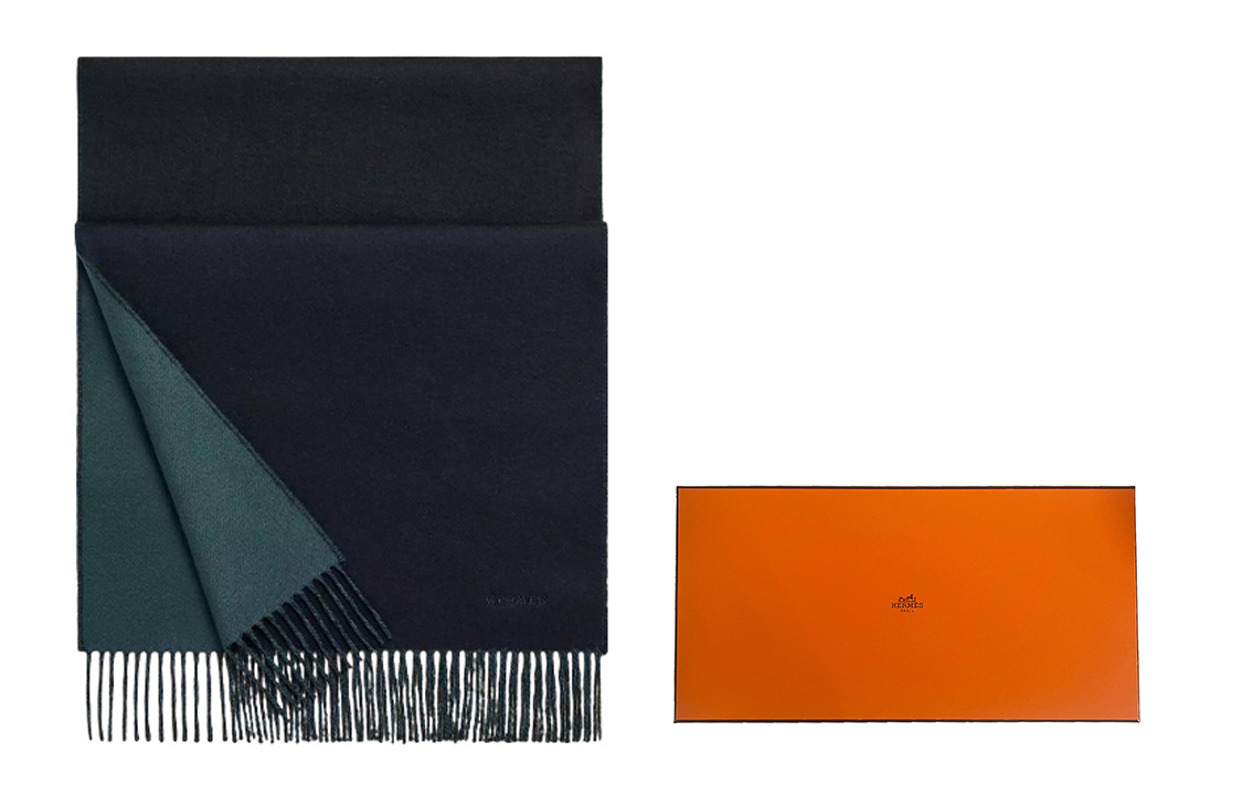 HERMES  Double-Sided Cashmere Tassel Warm Scarf H393800T 29 圖 5