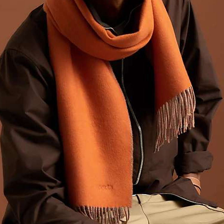 HERMES  Double-Sided Cashmere Wool Scarf. H393800T-32 圖 3
