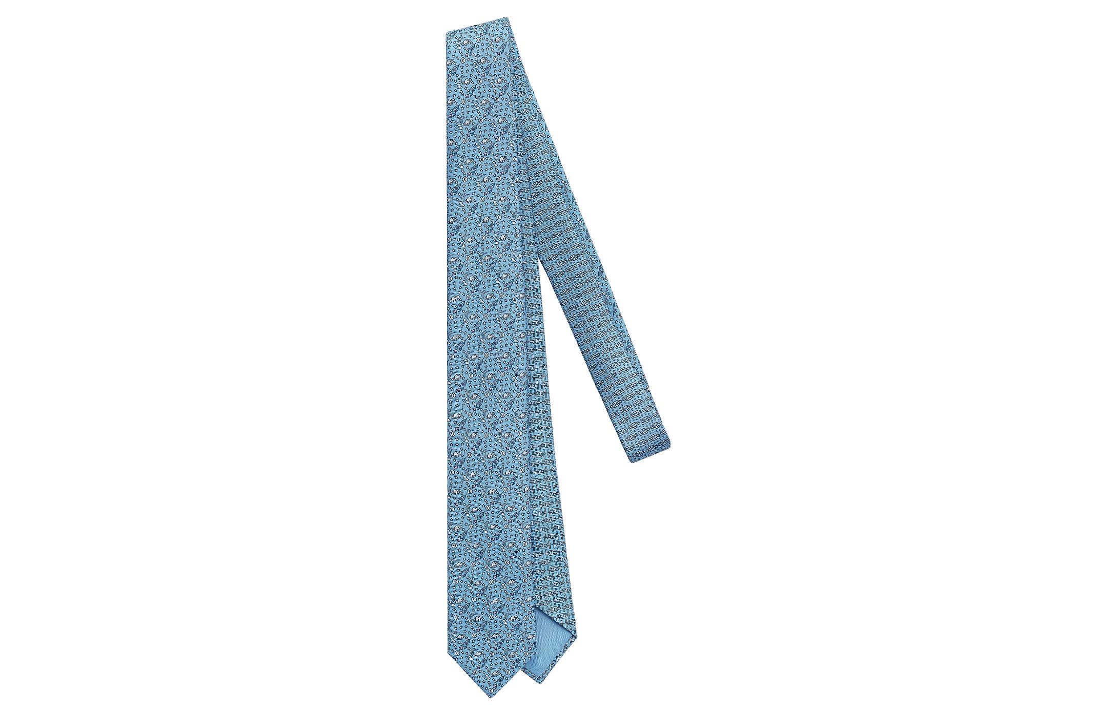 HERMES  Full Print Fashionable Trendy Tie H256286T-01