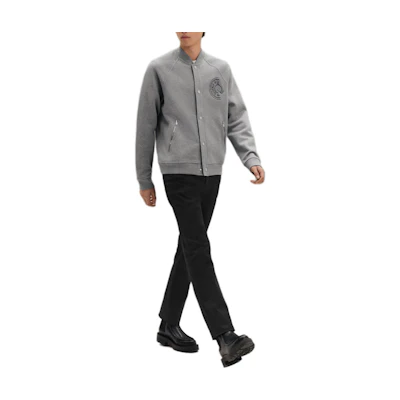 HERMES FW25 Buttoned Raglan Cotton Ribbed Jacket H567785HA76