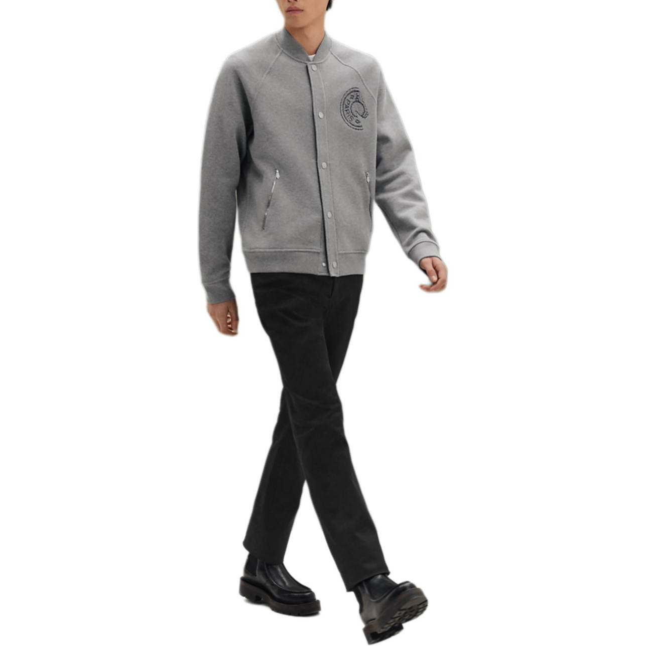 Order HERMES  FW25 Buttoned Raglan Cotton Ribbed Jacket H567785HA76