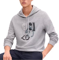 HERMES Gray Hoodie with H Logo and Drawstring. H557820HA1O HERMES Gray Hoodie with H Logo and Drawstring. H557820HA1O