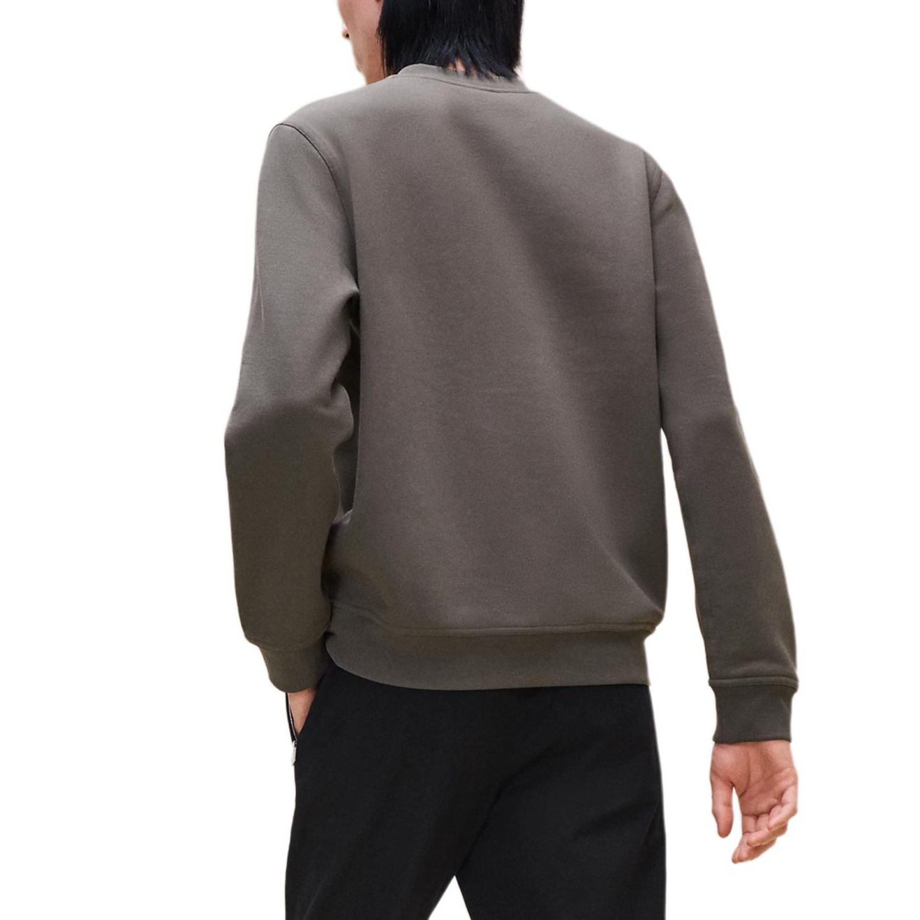 Lookbook 에르메스 그레이 애니멀 프린트 크루넥 긴팔 스웻셔츠 H467840HA0I