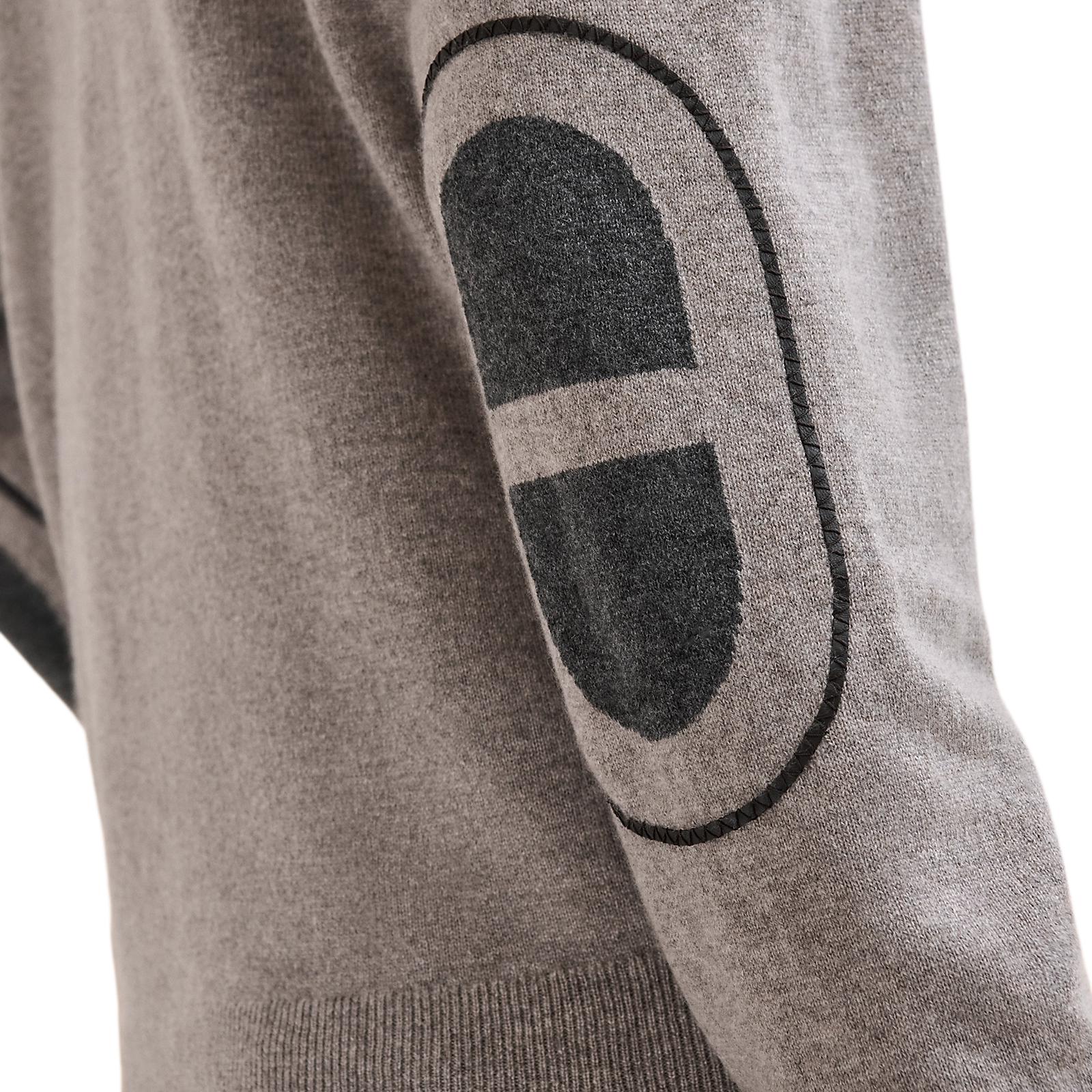 Purchase HERMES Hoodie Kelabu Cashmere dengan Cetakan Campur & Zipper. H467140HA2I