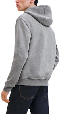 HERMES Hoodie Abu-Abu dengan Rib Cuffs dan Desain Cetak. H467820HA76 Lookbook HERMES Hoodie Abu-Abu dengan Rib Cuffs dan Desain Cetak. H467820HA76