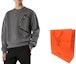 Shop HERMES Sweater Abu-Abu Rajut Crewneck Lengan Panjang Warna Polos H367715HA76