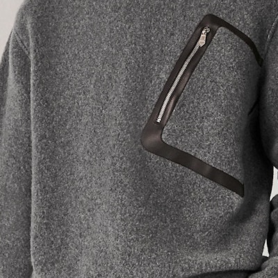 HERMES Sweater Abu-Abu Rajut Crewneck Lengan Panjang Warna Polos H367715HA76 Cheap HERMES Sweater Abu-Abu Rajut Crewneck Lengan Panjang Warna Polos H367715HA76