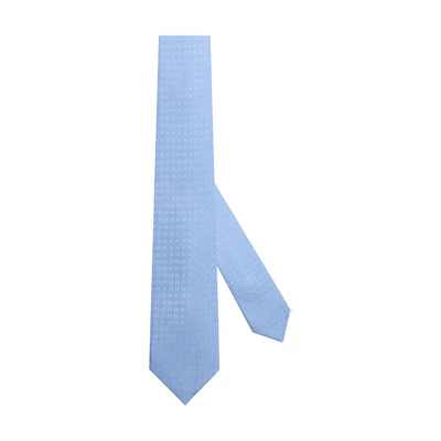 HERMES "H Jacquard" Tie Sky Blue H030189T-61