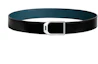 Buy HERMES Sabuk Kulit Hitam/Biru Gesper Jockey Stirrup 3.8CM Lebar H010638UK05-H077971CAAE105