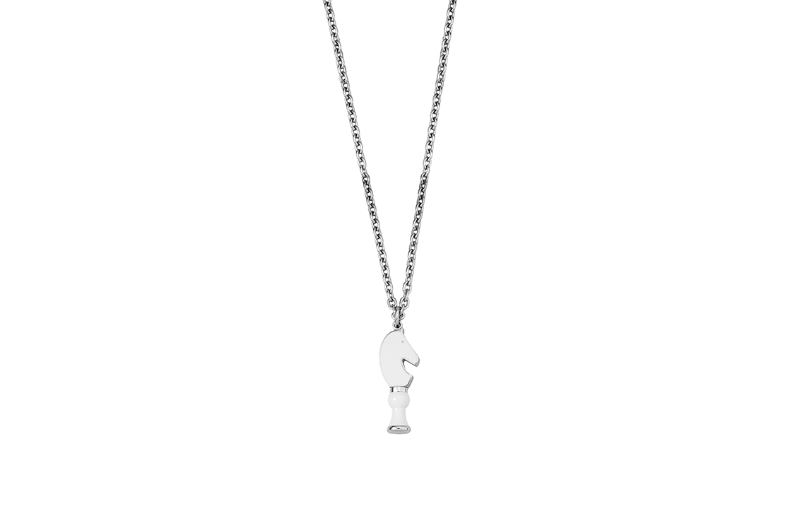 HERMES  Knight Fashion Metal Sweater Necklace Chain. H077303FP13 圖 2