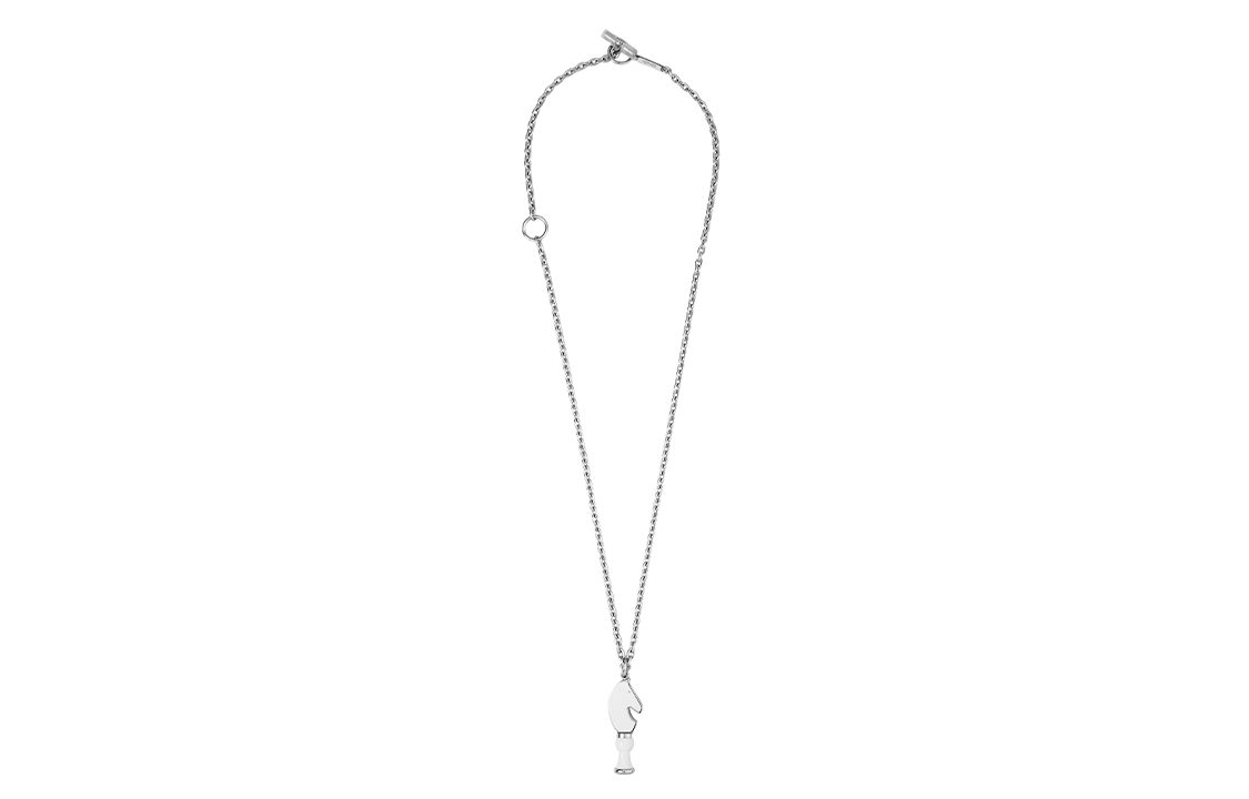 HERMES  Knight Fashion Metal Sweater Necklace Chain. H077303FP13 圖 3