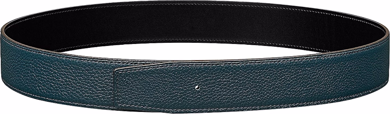 HERMES Cinturón de Cuero - Negro/Azul Piel de Ternero 3.8cm H077971CAAE Lookbook HERMES Cinturón de Cuero - Negro/Azul Piel de Ternero 3.8cm H077971CAAE