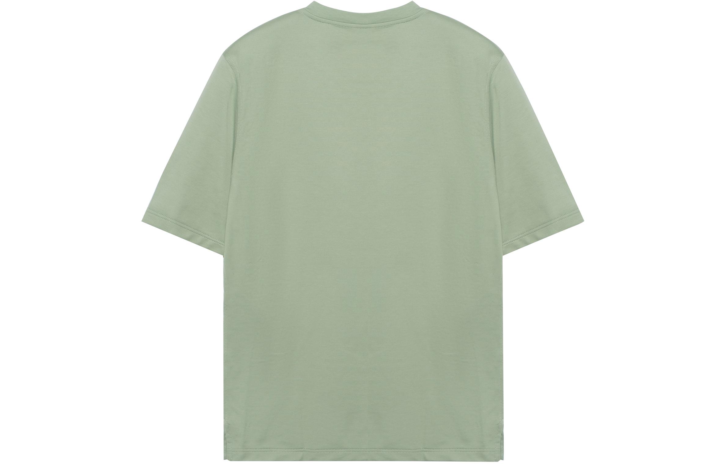 Lookbook HERMES 淺藍刺繡logo短袖T恤 圓領設計 H367940HA4M