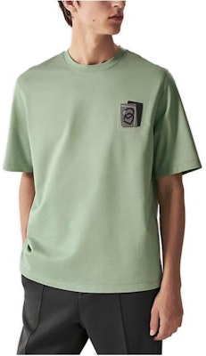 HERMES Light Blue Crewneck Embroidered Logo Short-Sleeve T-Shirt. H367940HA4M Shop HERMES Light Blue Crewneck Embroidered Logo Short-Sleeve T-Shirt. H367940HA4M