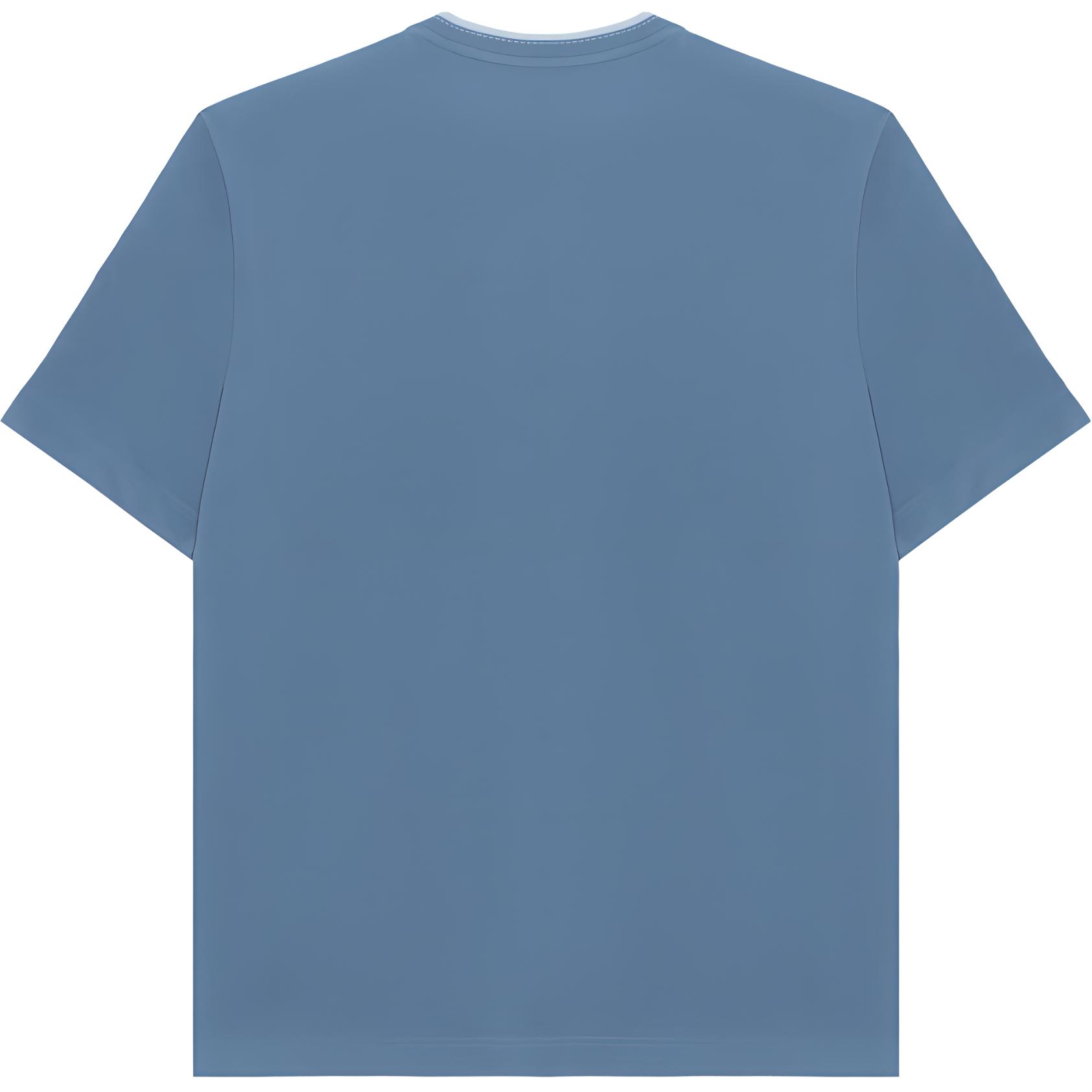 HERMES  Light Gray Blue Solid Crew Neck Short Sleeve T-Shirt. H457980HA5G 圖 3