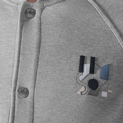 HERMES 經典字母貼單排釦外套 淺灰色 H457810HA1O Details for HERMES 經典字母貼單排釦外套 淺灰色 H457810HA1O