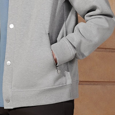 HERMES 經典字母貼單排釦外套 淺灰色 H457810HA1O Cheap HERMES 經典字母貼單排釦外套 淺灰色 H457810HA1O