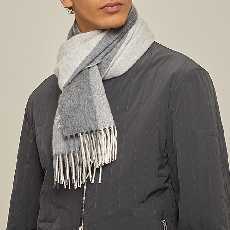 HERMES  Multicolor Logo Wool Scarf H393799T-02 圖 5