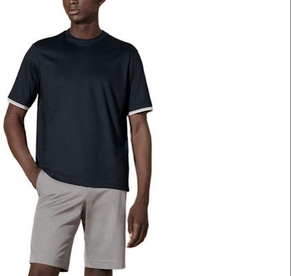 에르메스 네이비 블루 러플 크루넥 반팔 티셔츠 H457940HA01 Order 에르메스 네이비 블루 러플 크루넥 반팔 티셔츠 H457940HA01