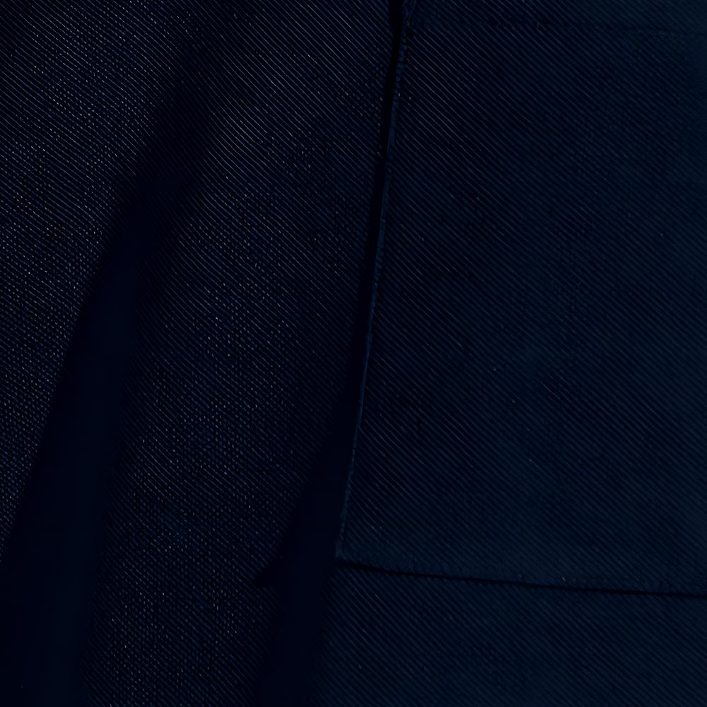 Sizing 에르메스 네이비 블루 자수 레터 스트라이프 트림 크루넥 티셔츠. H457980HA01