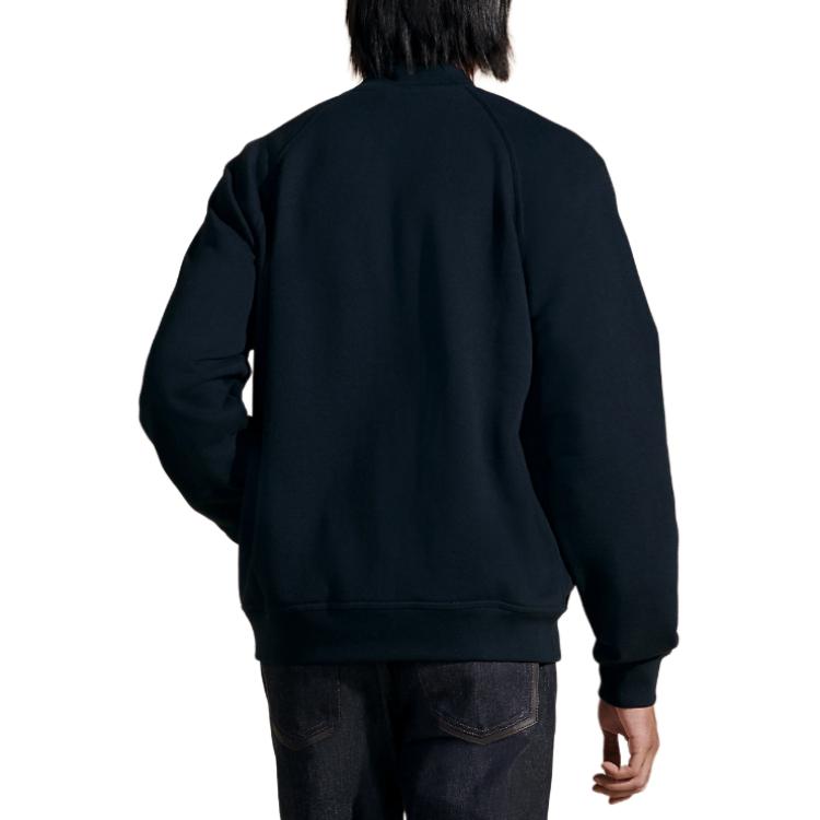 Shop 爱马仕海军蓝标志皮质单排扣夹克. H457810HA01