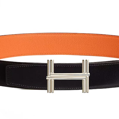 爱马仕橙色皮带搭配标志性扣头,3.8厘米宽。 H010639UQ2K-H077971CAAH080 Shop 爱马仕橙色皮带搭配标志性扣头,3.8厘米宽。 H010639UQ2K-H077971CAAH080