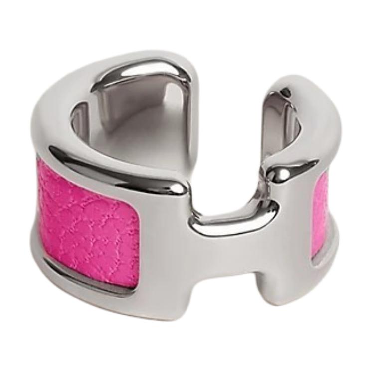 Shop HERMES 鈀金飾扣耳環多色設計 108073152