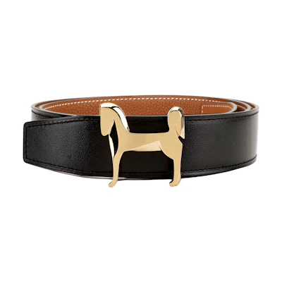 HERMES Panache Smooth Reversible Leather Belt 3.2cm H081753CQJ2-H073967CAAA095