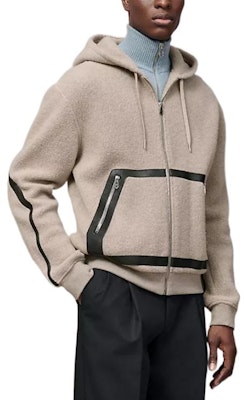 HERMES Patchwork Zipper Hooded Jacket H267550HA1W Lookbook HERMES Patchwork Zipper Hooded Jacket H267550HA1W