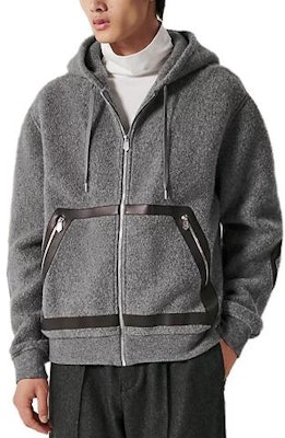 HERMES Patchwork Zipper Hooded Jacket H267550HA1W Purchase HERMES Patchwork Zipper Hooded Jacket H267550HA1W