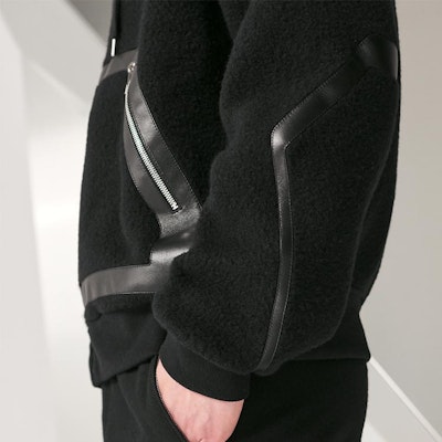 HERMES Patchwork Zipper Hooded Jacket H267550HA1W 2