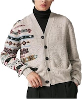 HERMES Patterned Knit Cardigan Long Sleeve Button-Up Sweater H367305HA4N HERMES Patterned Knit Cardigan Long Sleeve Button-Up Sweater H367305HA4N