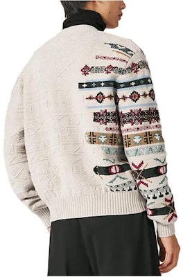 HERMES Patterned Knit Cardigan Long Sleeve Button-Up Sweater H367305HA4N Lookbook HERMES Patterned Knit Cardigan Long Sleeve Button-Up Sweater H367305HA4N