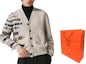 Shop HERMES Patterned Knit Cardigan Long Sleeve Button-Up Sweater H367305HA4N