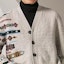 Details for HERMES Patterned Knit Cardigan Long Sleeve Button-Up Sweater H367305HA4N
