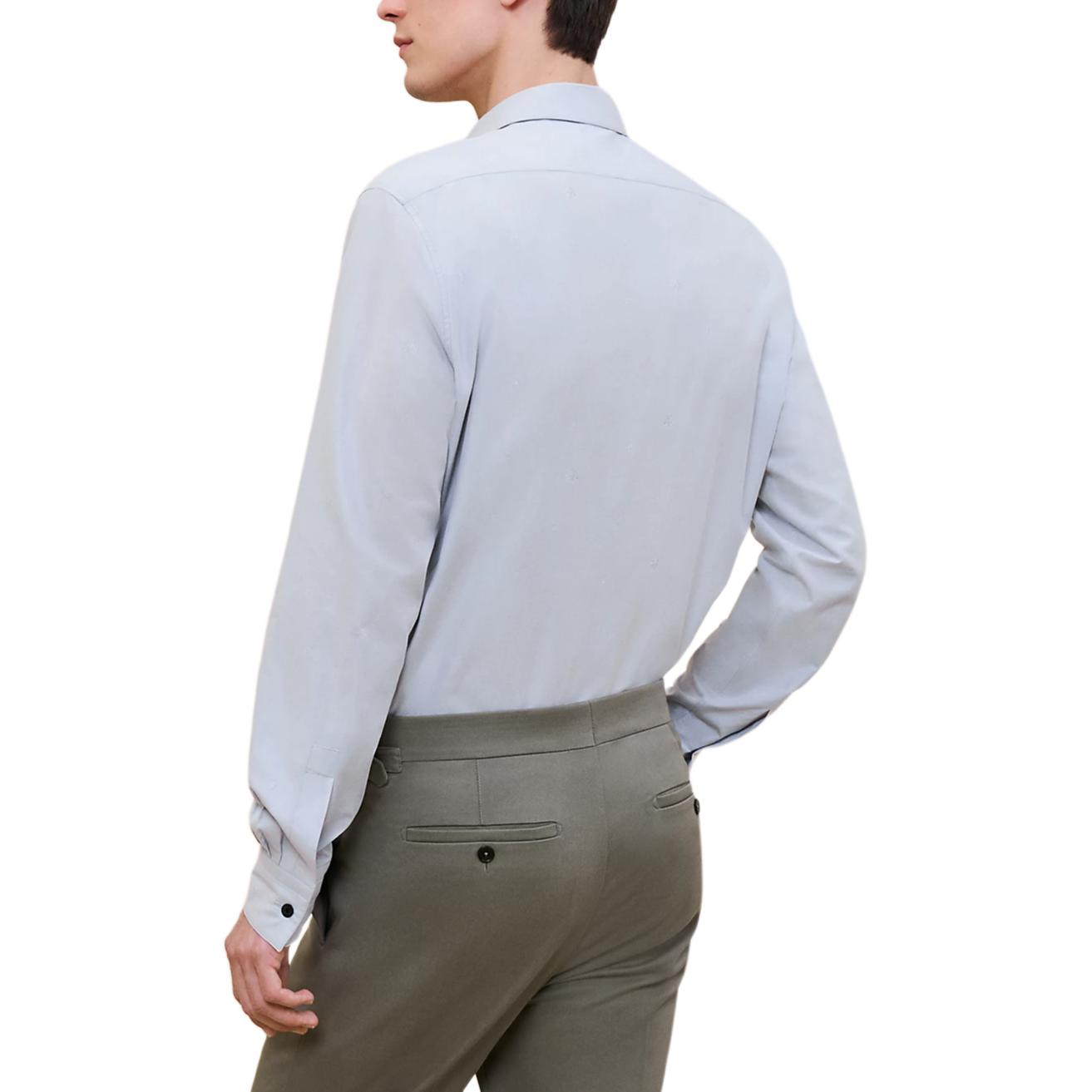 Lookbook HERMES Baju Lengan Panjang Kapas Tulen Biru H466000HB76