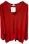 Buy HERMES Red Solid V-Neck Long Sleeve Knit Sweater 792838D67W
