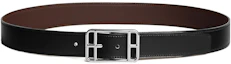 Buy Hermes Sabuk Kulit Anak Sapi Reversible Hitam/Coklat 3.2cm H049676CKAB