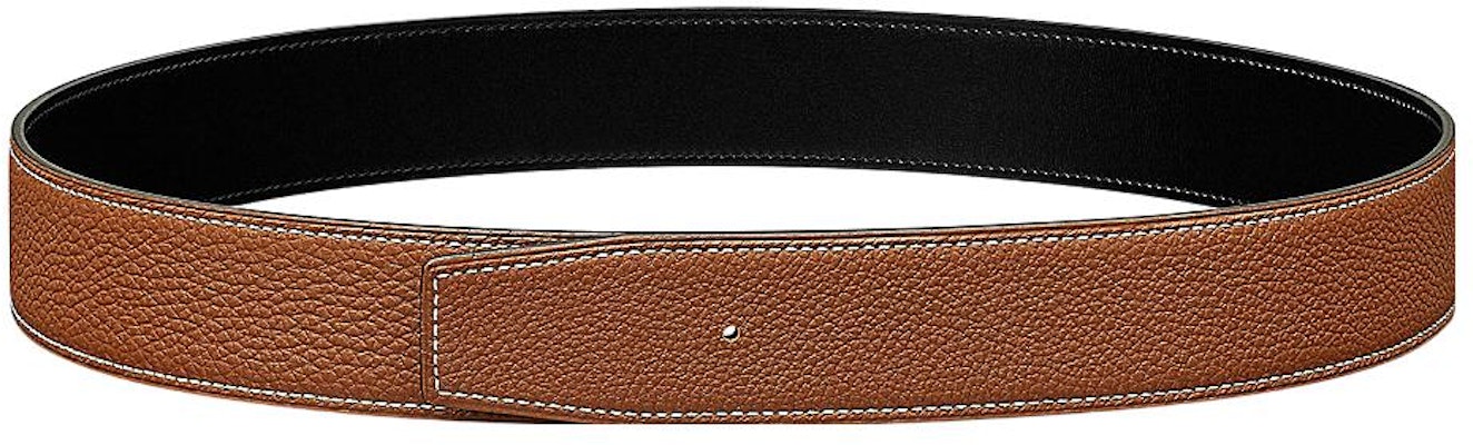 爱马仕 可翻转小牛皮腰带 金棕色 3.8厘米宽 H077971CAAA Shop 爱马仕 可翻转小牛皮腰带 金棕色 3.8厘米宽 H077971CAAA